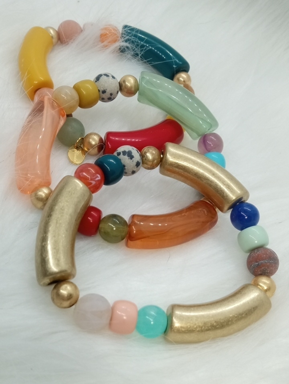 CHUNKY ACRYLIC BRACELET BUNDLE
